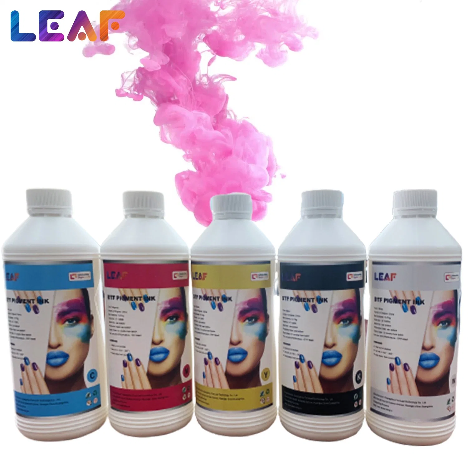 Leaf Premium Textilpigment Dtf-Filmtinte Farbkit Weiß Tinte für DTF-Transfer mit 4720 i3200-Glow-Drucker