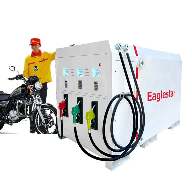 Mobile Mini-Tankstelle Automatische Düse Dieseltank 1000 bis 5000 Liter tragbarer Kraftstoffverteiler Mobile Tankstation in Philippinen