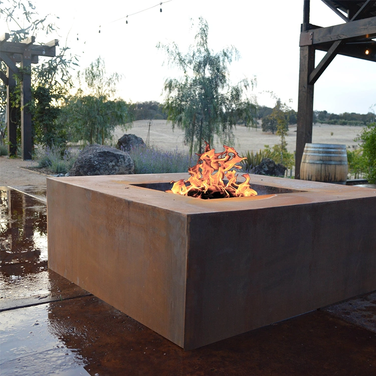 Garden Simple Round Decorative Corten Steel Round Fire Pit