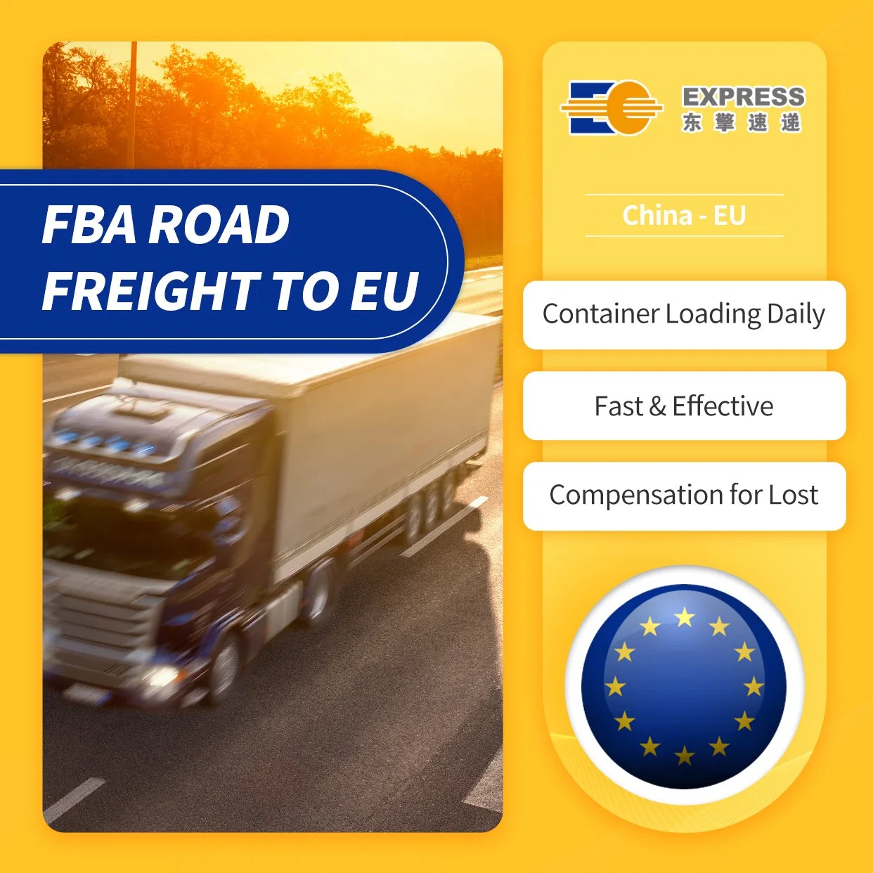 Shipping Agency Services From China to EU, Road Freight