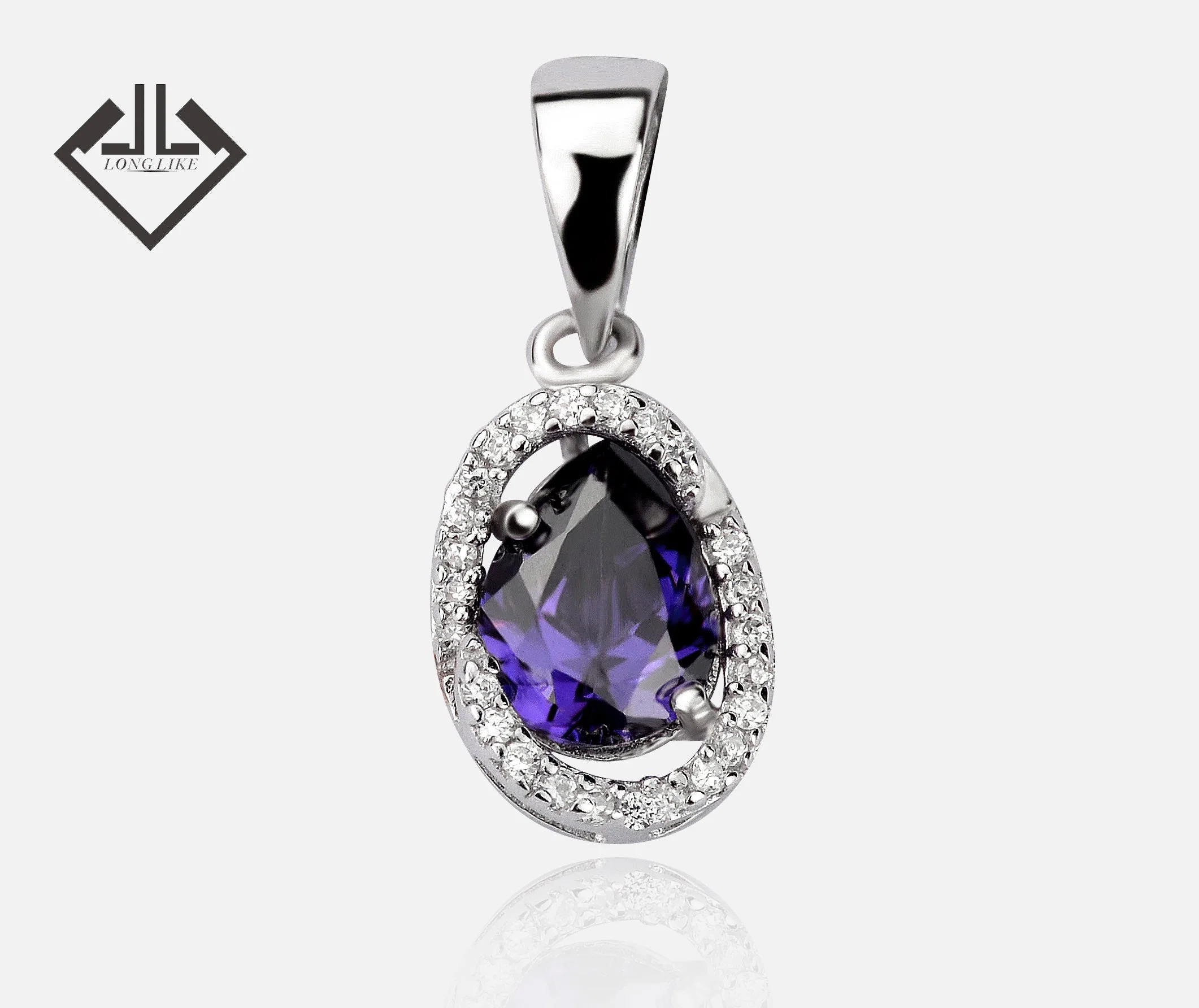 Bijoux Prata Sterling Silver Jewellery Classic Chic Gemstone Pendant