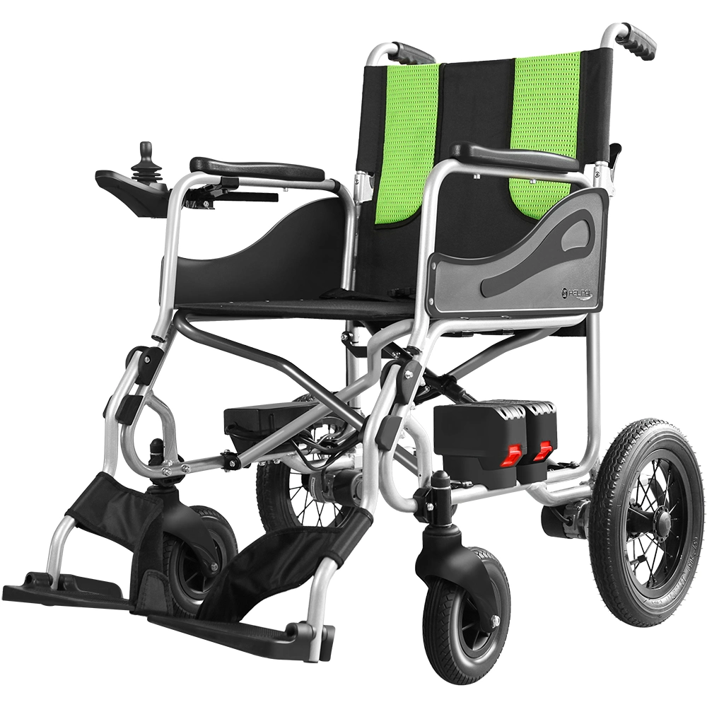 New Foldable Electric Wheelchair Aluminum Lightweight Power Wheel Chair with Lithium Battery