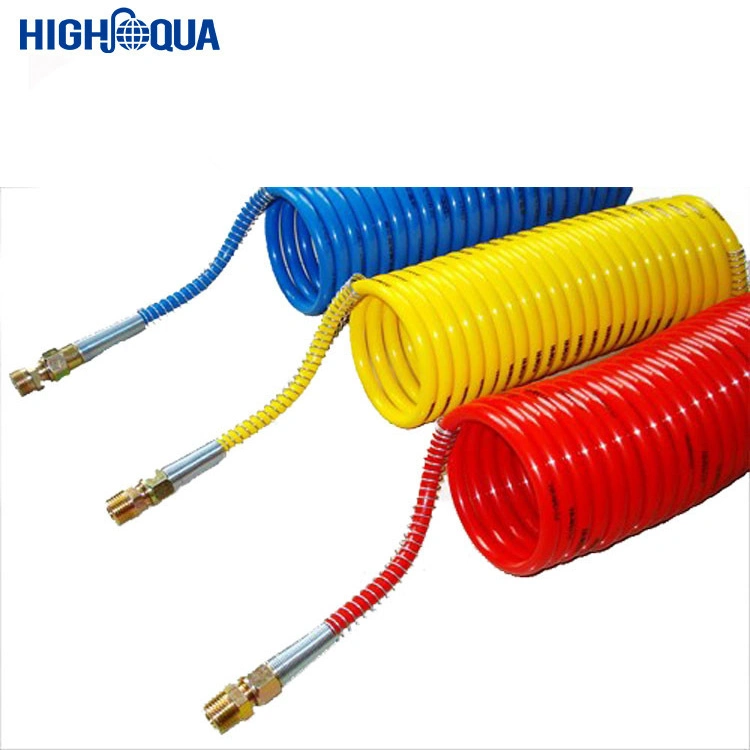 High quality/High cost performance  Flexible High-Pressure Colored Plastic Water Pipe Spiral PU/PE Hose