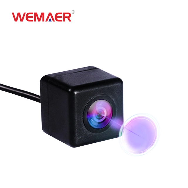 Wemaer OEM CVBS Cámara de visión trasera Luz de estrella universal Vista nocturna Cámara de marcha atrás resistente al agua Mini HD para coche