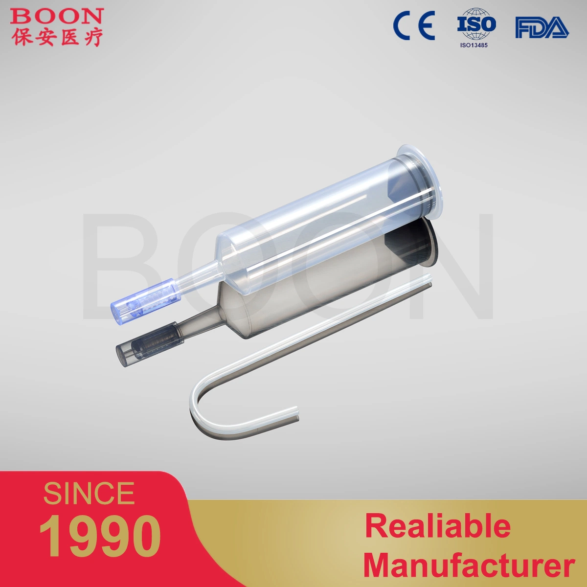 Boon Medical Imaging 125ml Automated Contrast Injector Syringes for Nemoto 120s Angiography Injectors