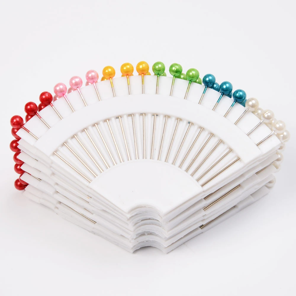 18PCS Assorted Color Plastic Pearl Weddings Corsage Ball Head Sewing Pins