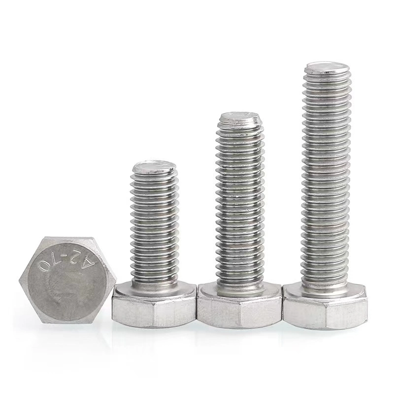 Fasteners Stainless Steel Hex Bolt DIN 933 DIN 931 Bolts Nuts Washers Heavy Hex Hexagon Bolt