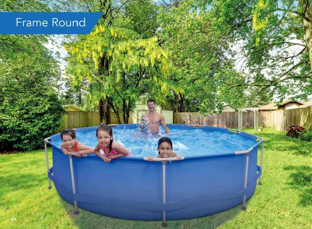 Hot Selling PVC Rectangular Metal Frame Above Ground Swimming Pool (259cm*179cm*66cm)