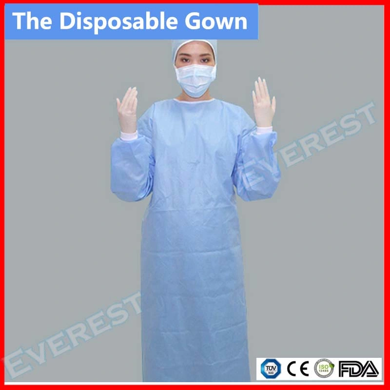 Sterile Disposable SMS Non Woven Surgical Gown