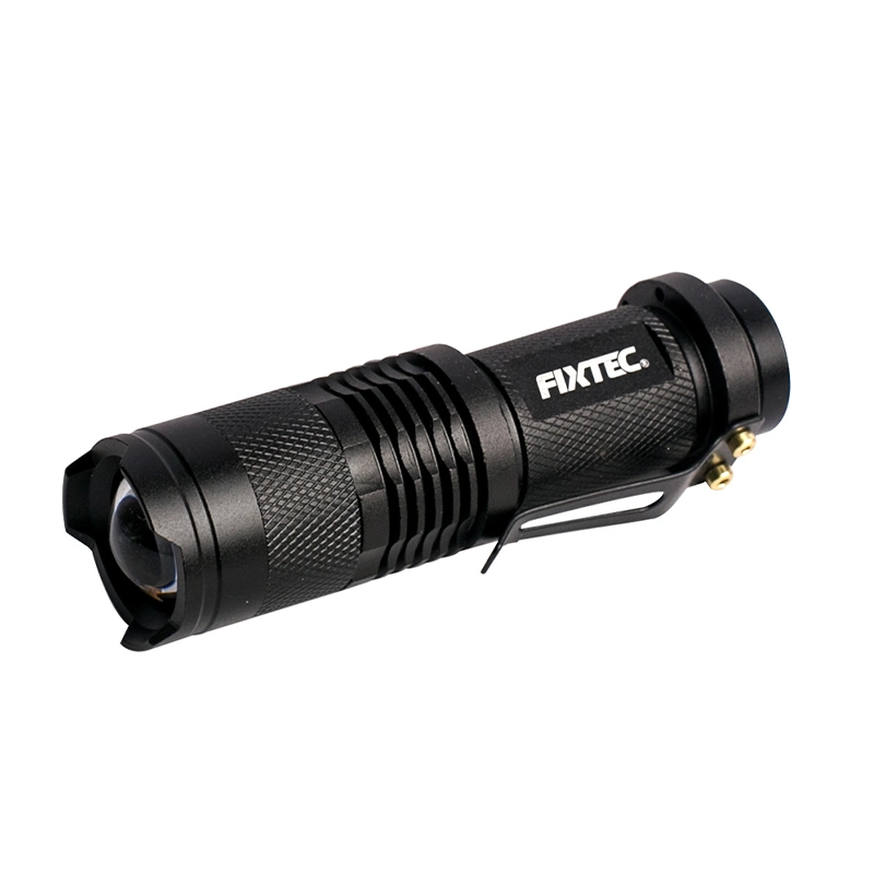 Fixtec Mini Flashlights Focus Adjustable Single Mode Tactical LED Flashlight Ultra Bright 1.5-3.7V