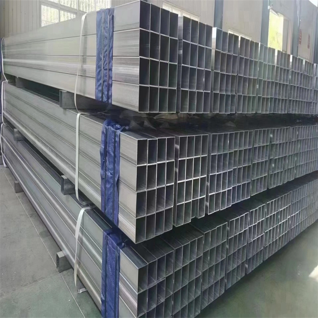 Hot Dipped Galvanized Steel ASTM A53 A500 Carbon Galvanized Steel Pipe Square Recetangular Tube ERW Pipe Corrosion Resistance Galvanized Steel