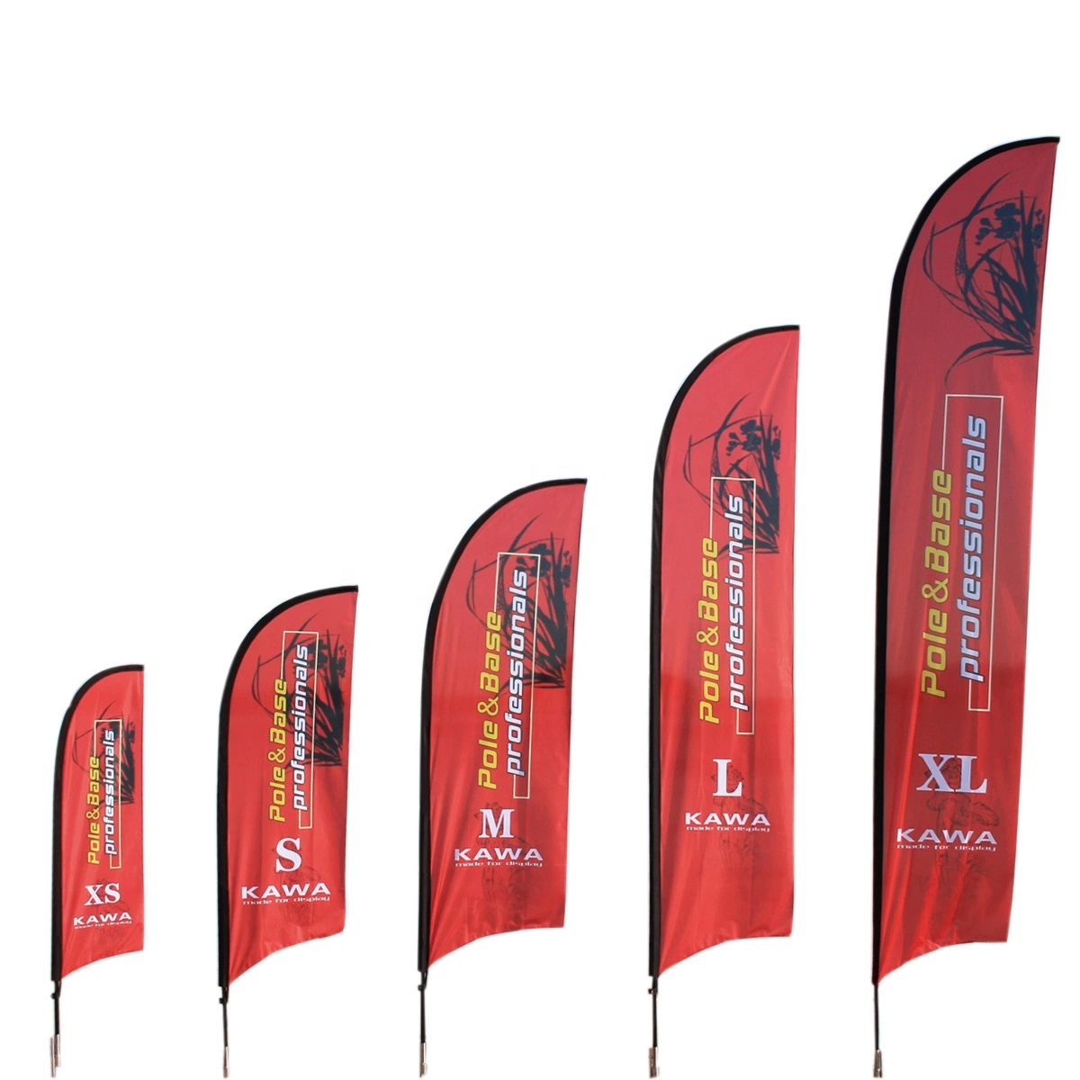 10FT Full Color Custom 13feet Teardrop Flex Banner Outdoor Beach Wind Outdoor Advertising Fiberglass Flag with Metal Cross Base or Ground Spike with Best Price