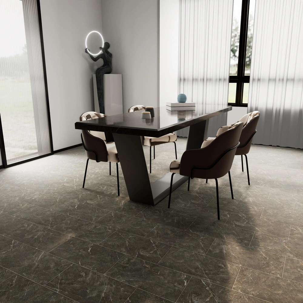 Indoor Waterproof Spc Stone Plastic Flooring Interlocking Vinyl Floor Marble Tile