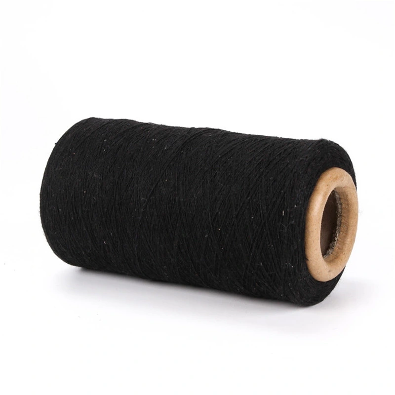 Noir polyester coton recyclé superposées pour Sock tricot de fils