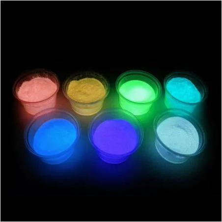 Multi-Color High Bright Glow in The Dark Luminous Paint Pigment