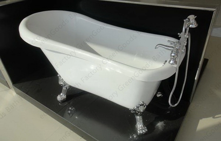 CE Cupc Approval Hotel Bathroom Showers Acrylic Clawfoot Bathtubs