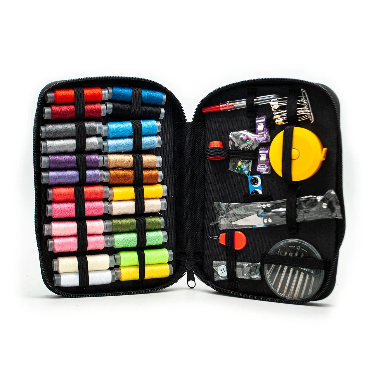 Wholesale/Supplier Sewing Kit Hand Sewing Tools Black Fabric Bag