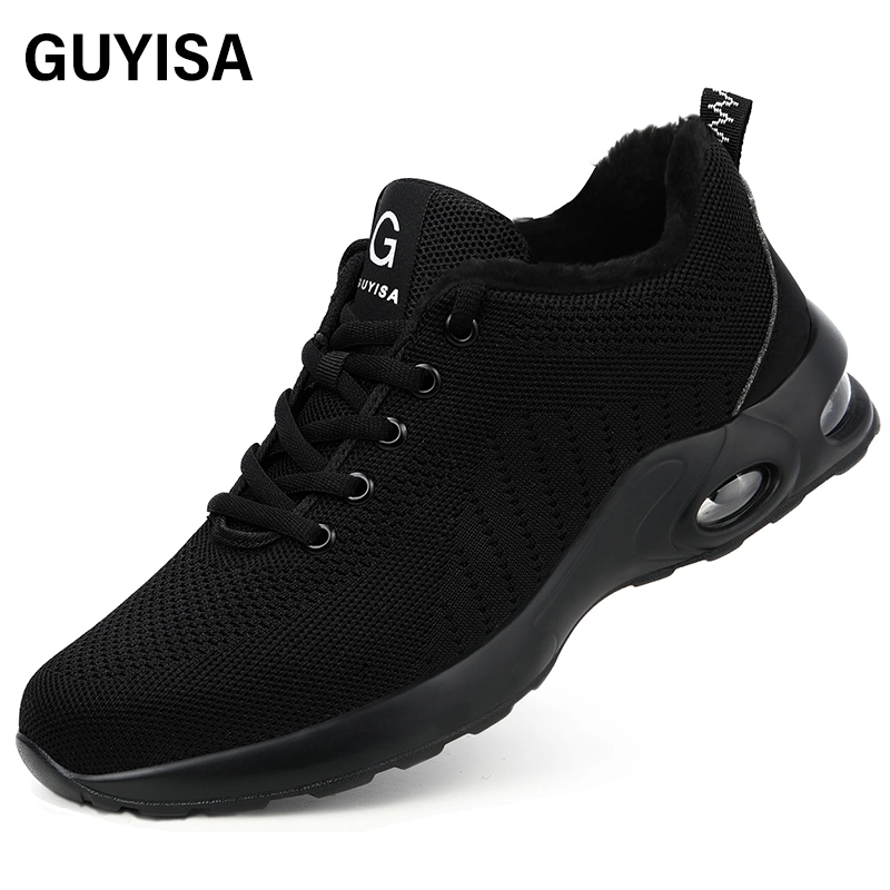 Guyisa High quality/High cost performance  Safety Shoes Steel Toe PU Bottom Outdoor Work Sports Safety Shoes for Men