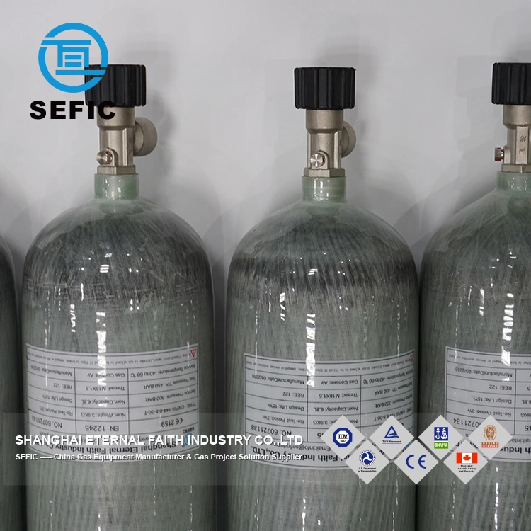 9L 6.8L Sefic Put Into Carton, Then Packed by Wooden Box Inocom Pcp Tank Carbon Fiber