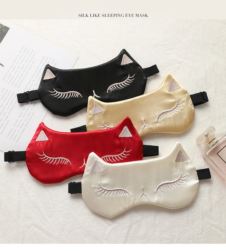 Mayorista/Proveedor 100% tela Mulberry Máscara de ojos de seda para viajar Relax sueño de lujo Eyemask