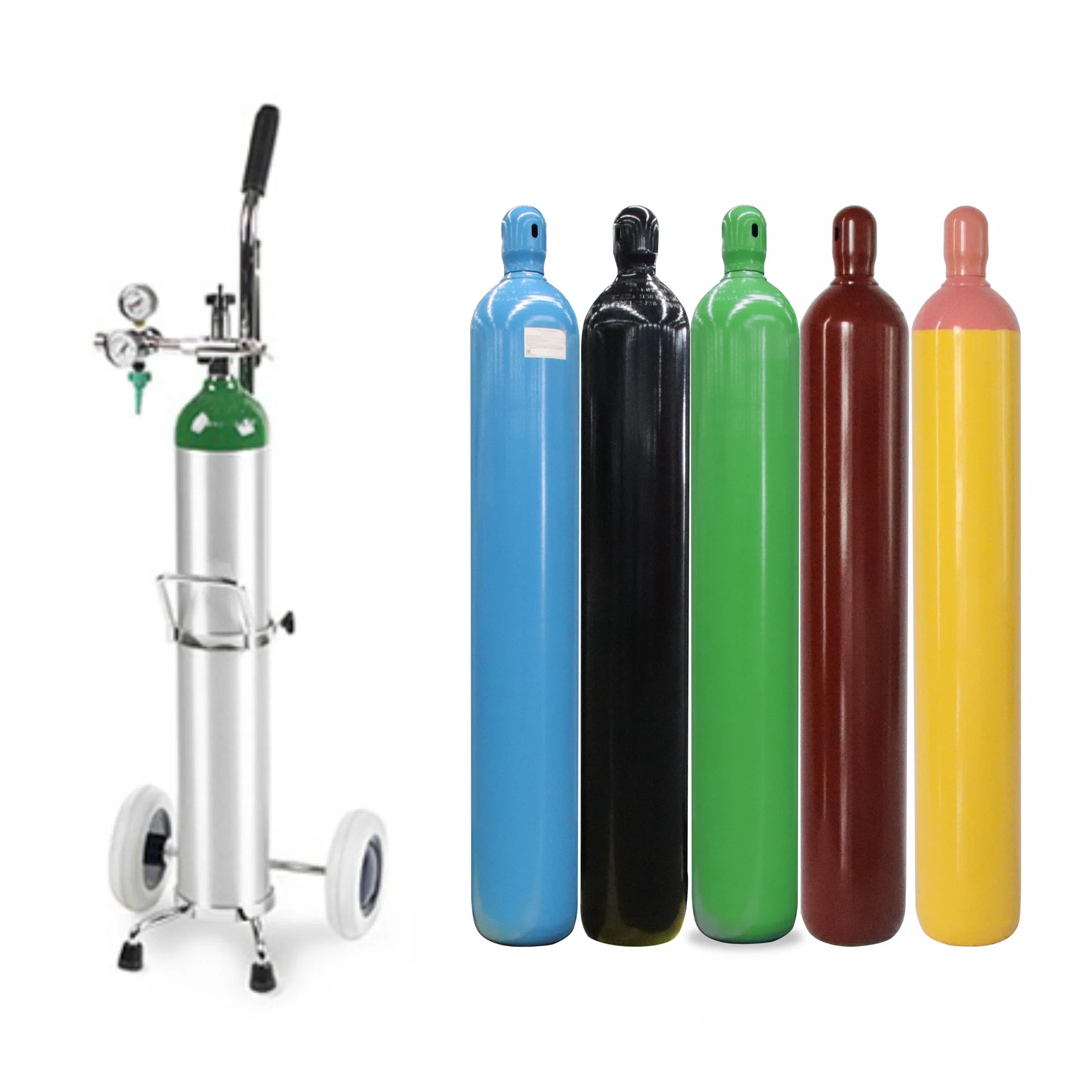 Portable Empty Medical Seamless Steel Oxygen Gas Cylinder Price