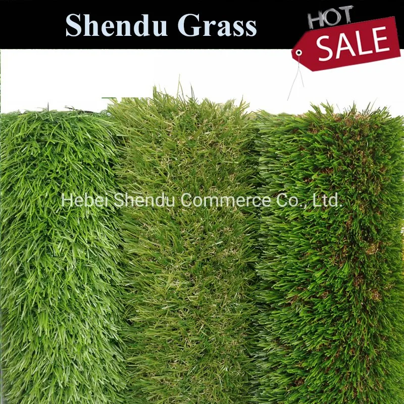 40mm Height 18900 Quality Olive Green Artificial Grass Lawn for Garden Decoration