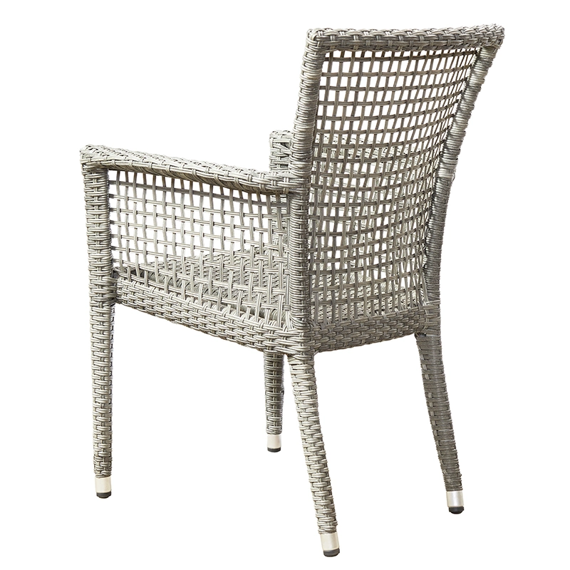 Patio Garden Outdoor Furniture Aluminum Rattan Woven Dining Leisure Chairs Products