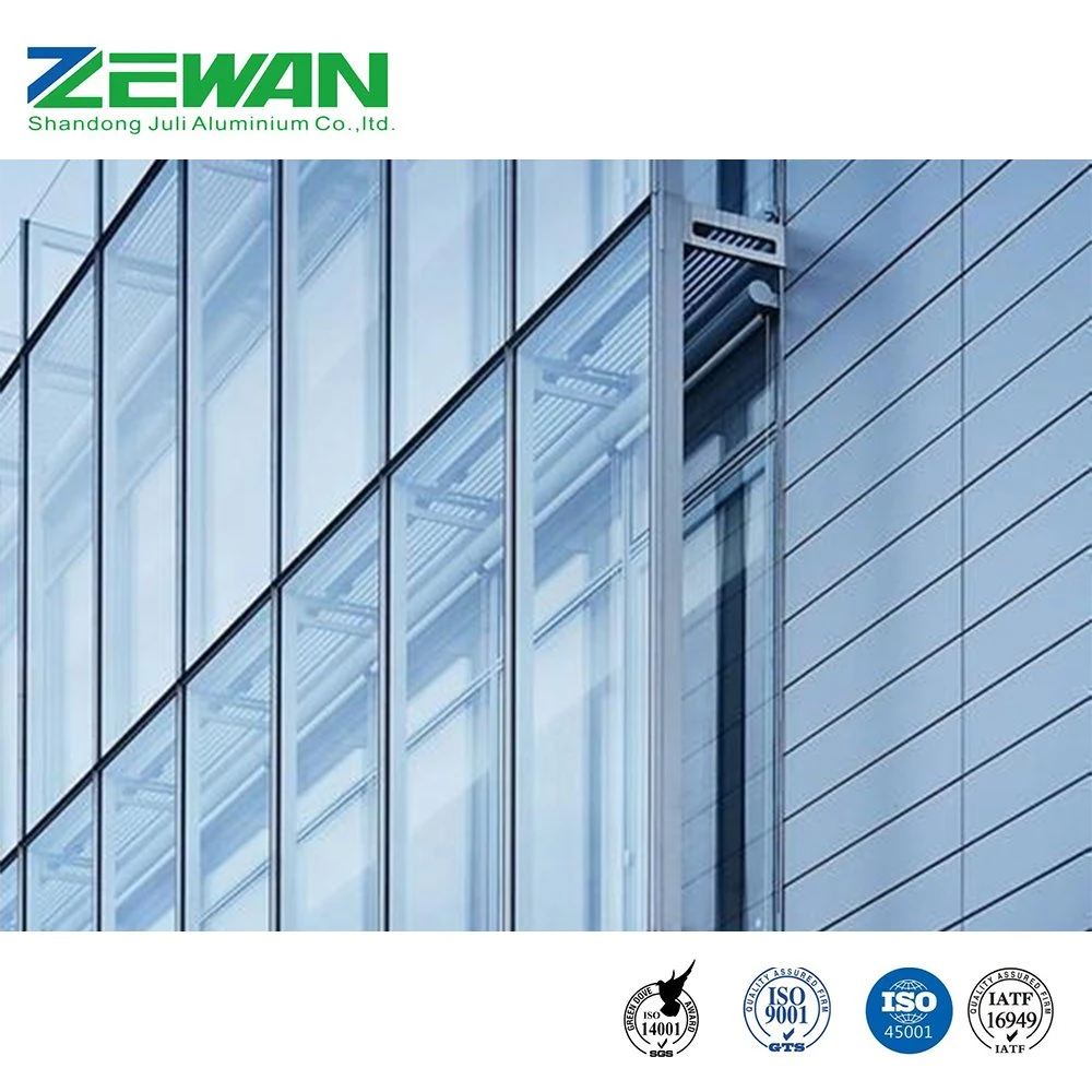 6063 T5 Aluminum Extrusion Curtain Wall Profile Aluminum Material