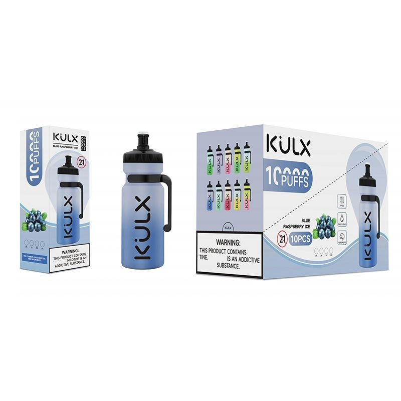 OEM /ODM Kulx 10000 puffs stylo à cassette jetable E Cigarettes dispositif de contrôle de débit d'air 6 couleurs RVB lumière 10000 bouffée Des bouffées de 10 000