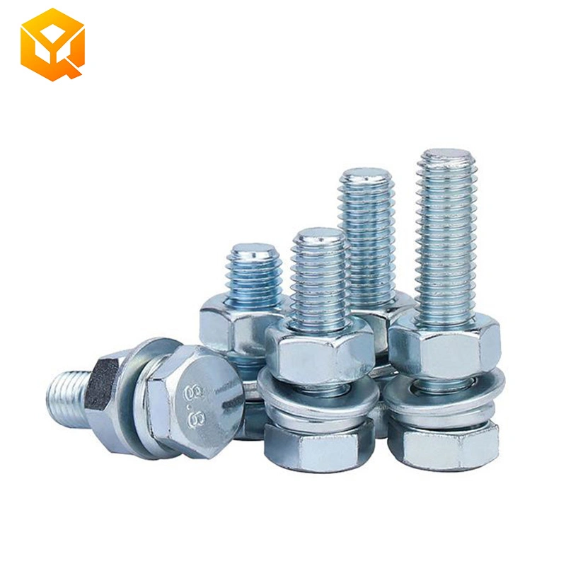 DIN933 M8 Hex Bolt with Zinc Plated