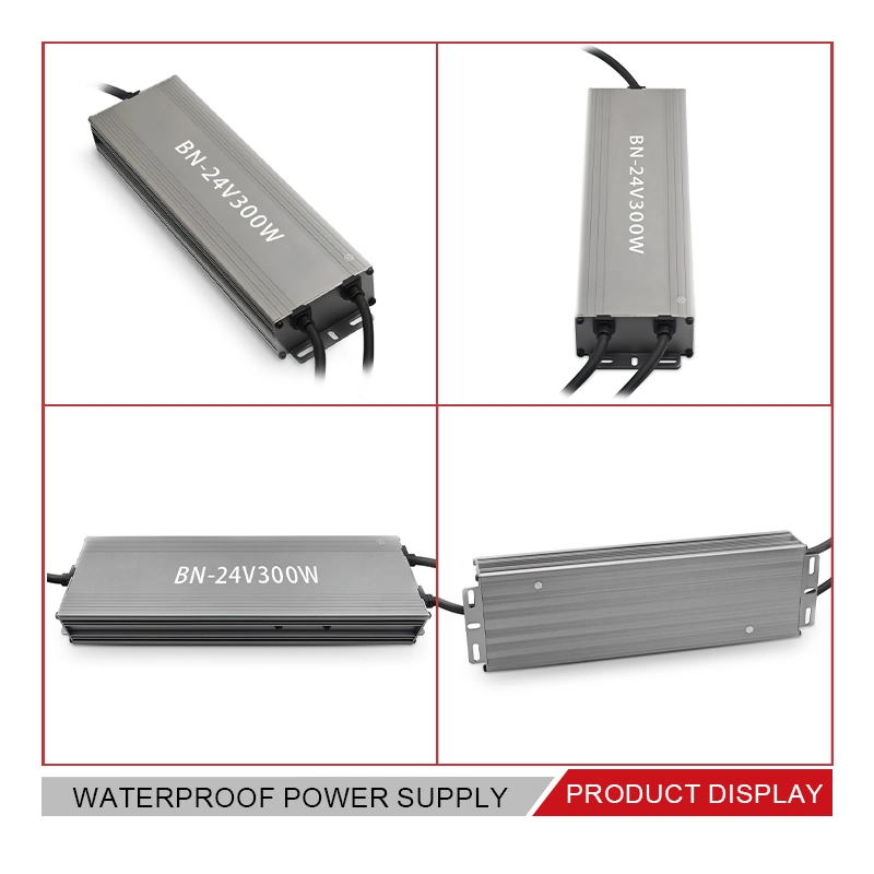 Bina 24V Waterproof Power Supply IP67 Waterproof Transformer 300W Power Supply Adapter