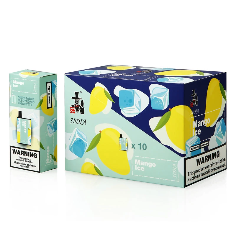 Wholesale/Supplier Sidia 3000 Disposable 3000 Puffs of Mango Ice