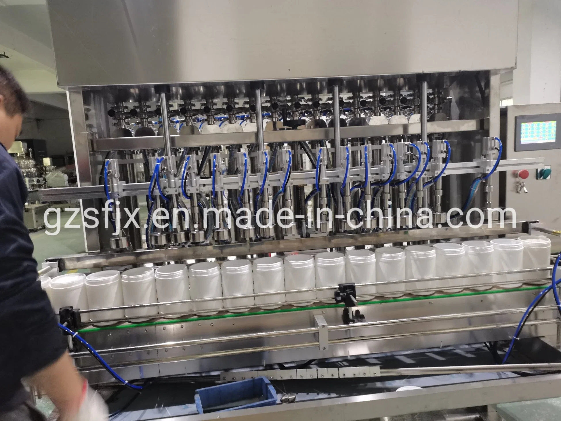 Filling Machine of Hand Sanitizer with Pump Alcohol Hand Sanitizer Gel Filling Sealing Machine