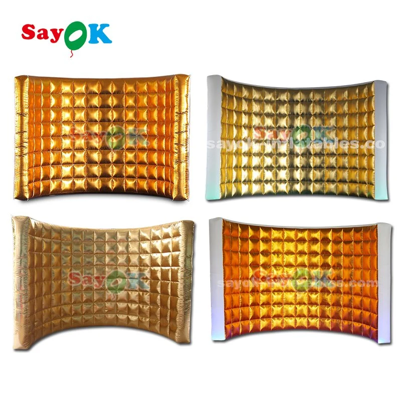 Customized Indoor LED Inflatable Photo Booth Wall Inflatable Air Wall for Sale