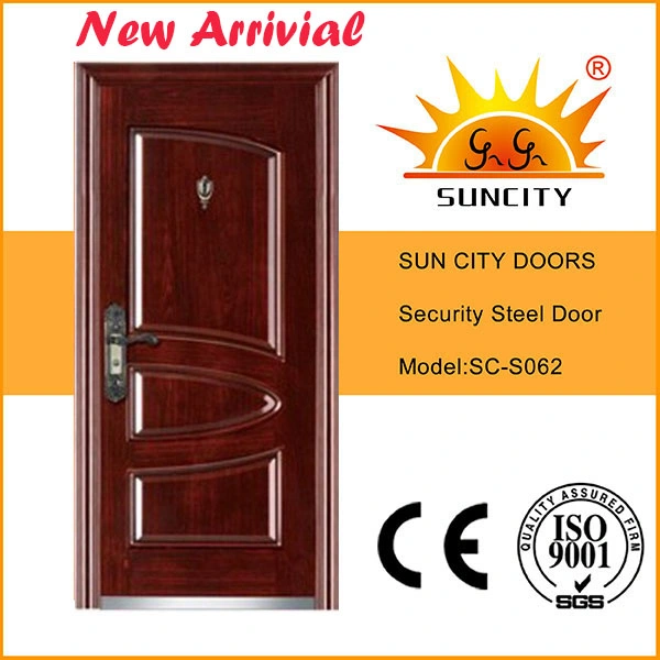 Main Steel Iron Door with Copper Painting (SC-S173)