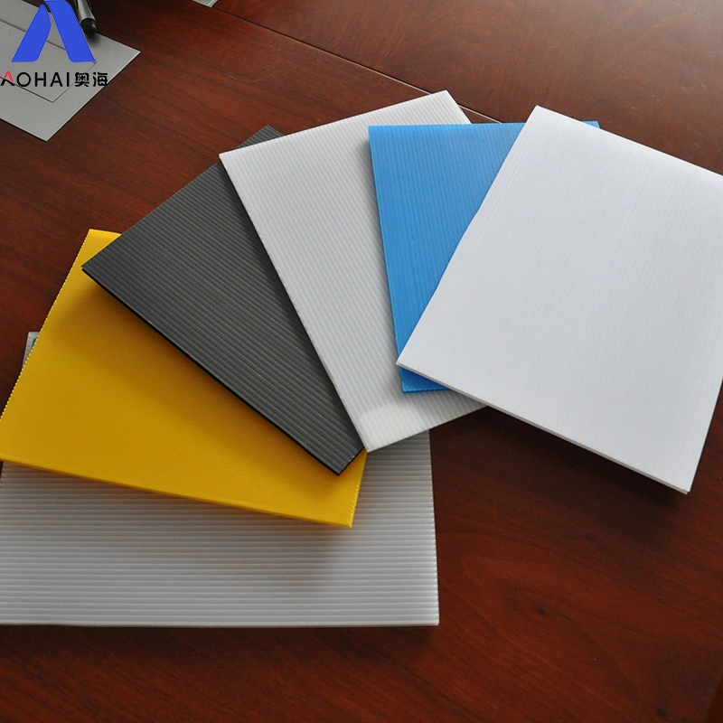 Custom White/Yellow/Blue/Black PP Hollow Board/Corrugated Plastic Board