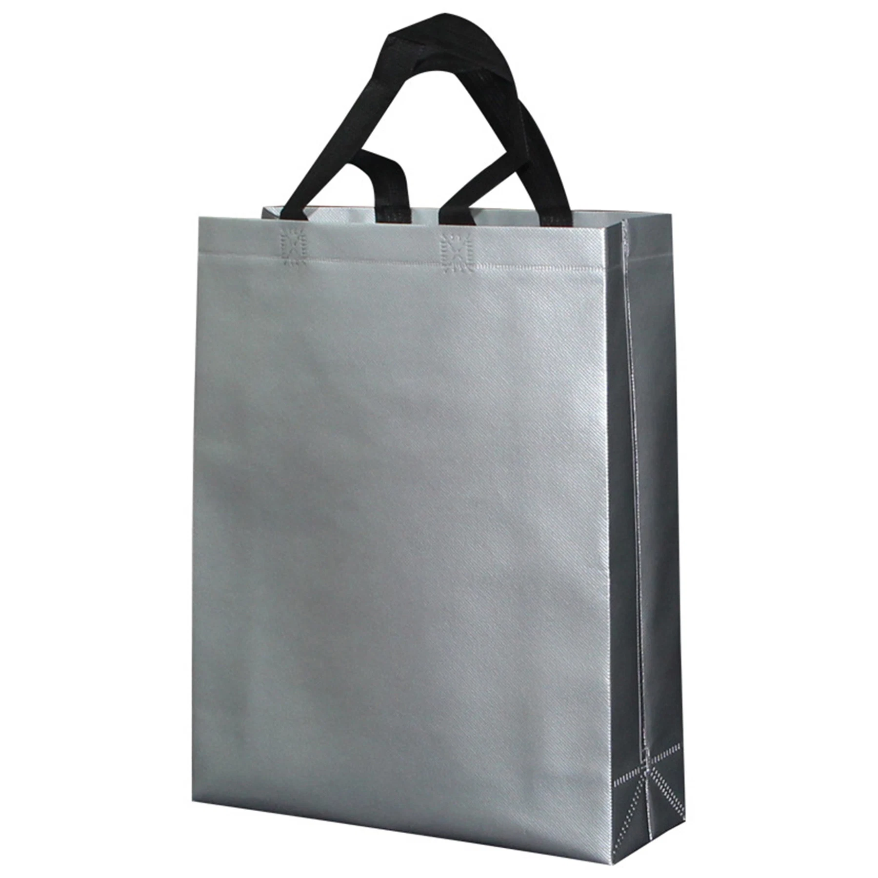 100% Polyester Nonwoven Fabric Reusable Handbag Folding Custom Logo Recycle Polyester Bag