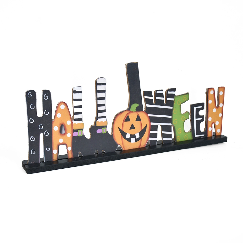 Halloween Wooden Table Decoration, Wooden Table Top Sign, Halloween Decoration