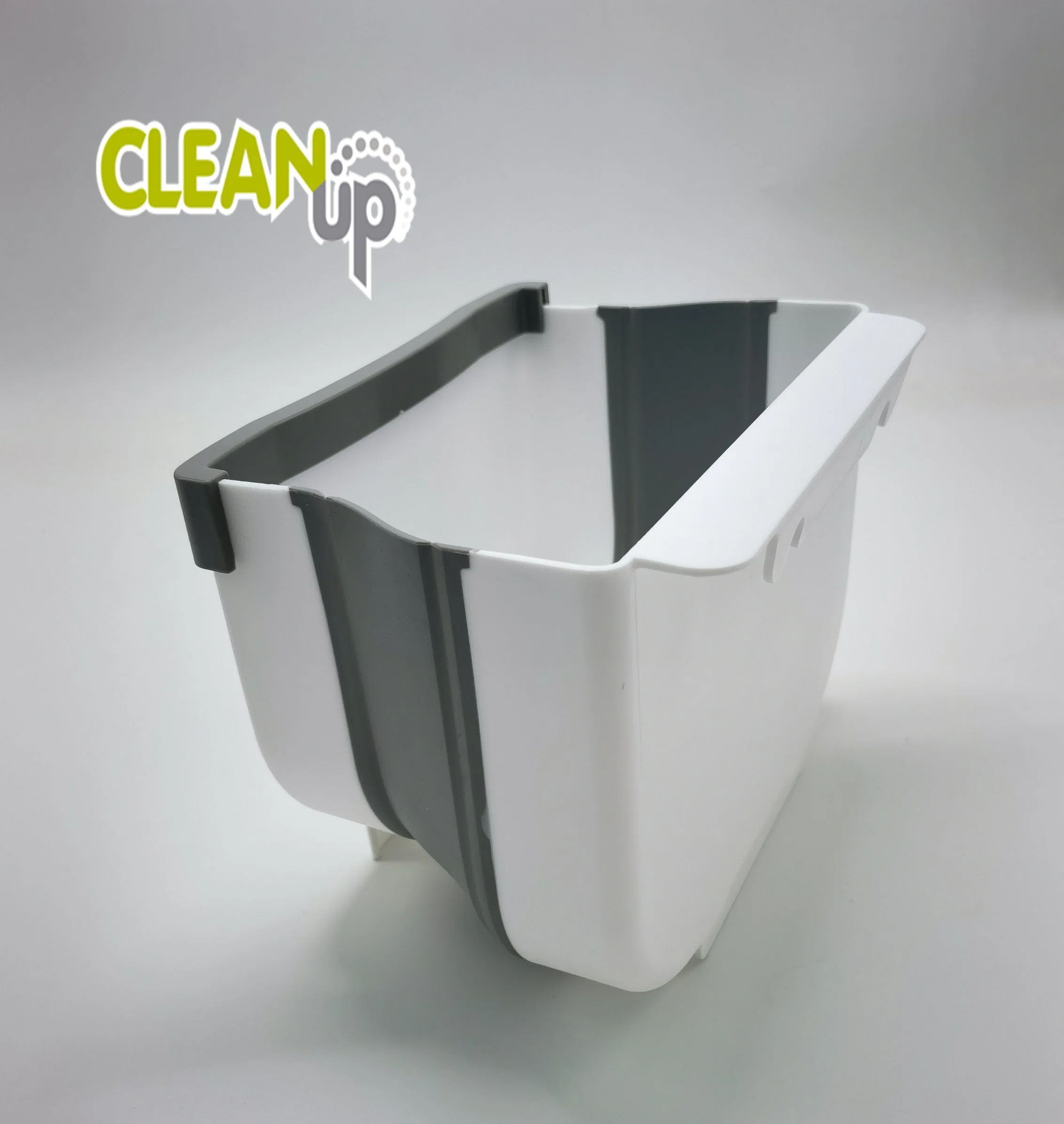 1.2 gal/4,5L plegable Mini Basura colgantes para puerta de armario de cocina, una pequeña bandeja de basura plegables bajo el fregadero, en la pared de la Papelera plegable