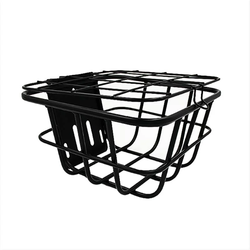 Fashion Rear Aluminum Alloy Bicycle Basket with Fittings