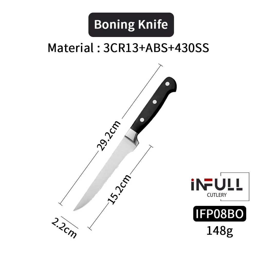 Durable Stainless Steel Kitchen Knives Boning Utility Chef Knife Set