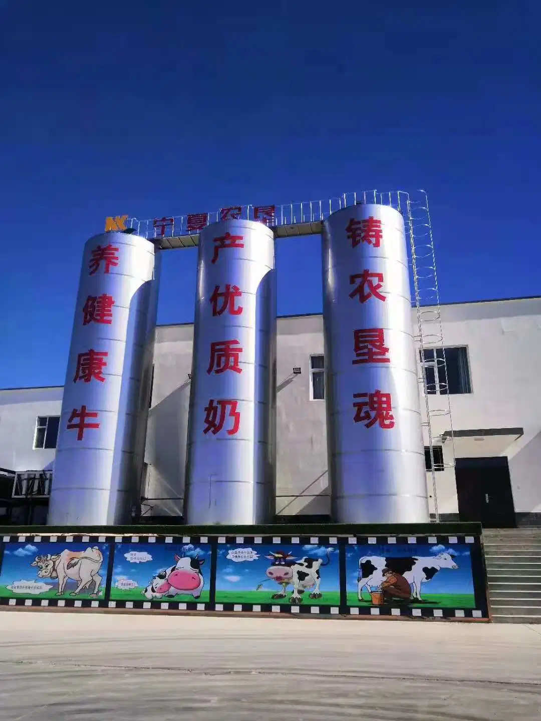 Outdoor Place Vertical Type 30t Dairy Milk Silo