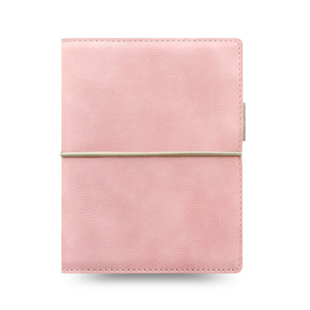 Hardcover Journal Leather Notebook Premium Pink Planner Pastel Blue Ring Binder Cover