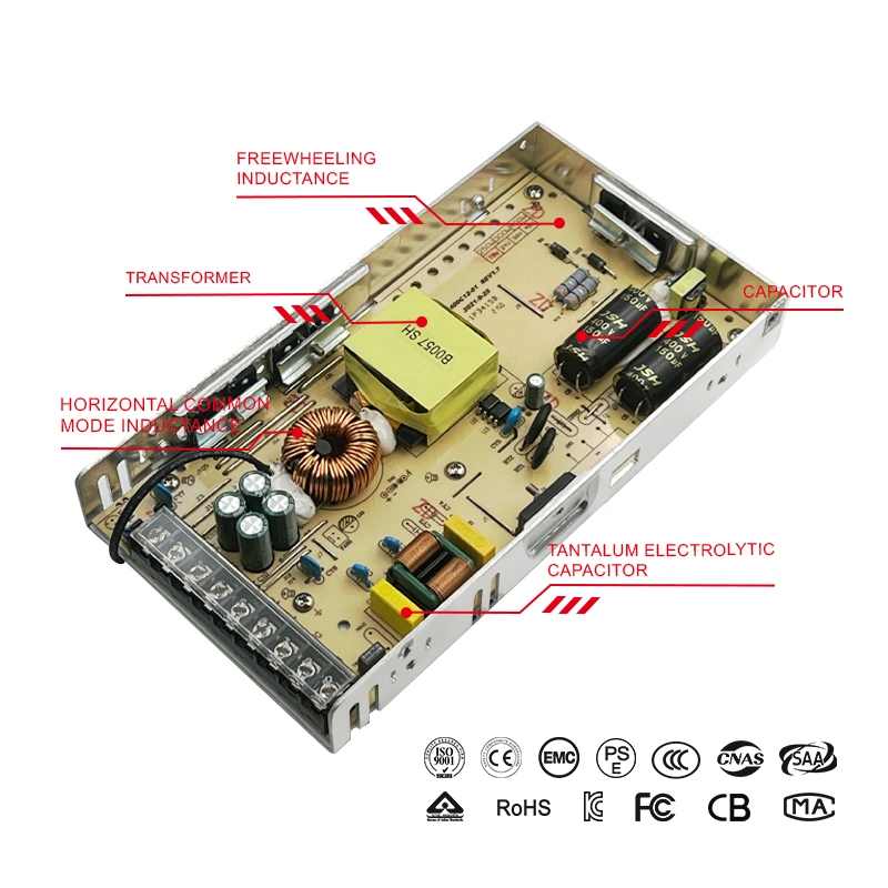 Bina 12V Efficient SMPS Ultra Thin Power Supply 24V for Industrial Use