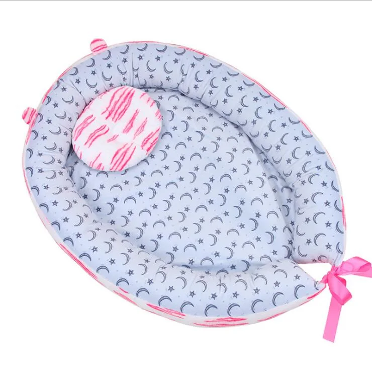 Pour Lit de bébé Abreeze bassinette respirante Co-Sleeping hypoallergénique et lit bébé 100% coton crèche portable pour la chambre ou en voyage