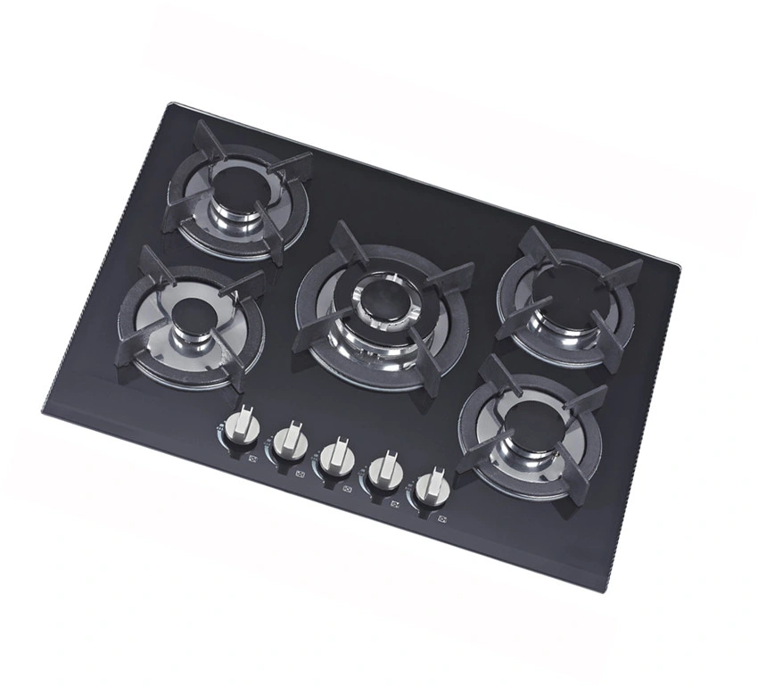 High quality/High cost performance  5 Burners Tempered Glass Gas Cooktop Home Appliance