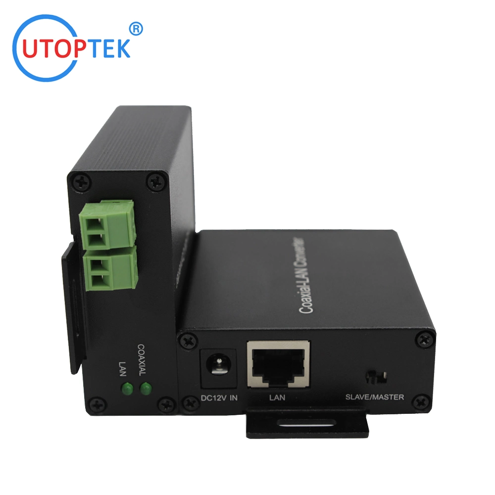 Vente chaude Convertisseur vidéo IP Ethernet sur Coaxial/Twisted Pair, Convertisseur Coaxial-LAN 1,5 km pour la sécurité CCTV.