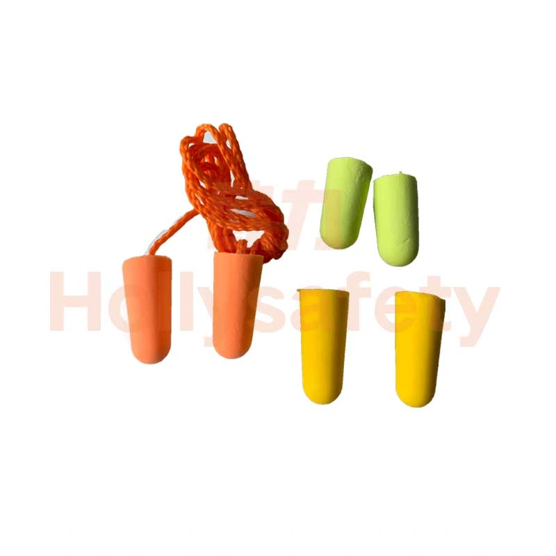 PU Foam Wired Earplug with 70cm Length PVC Cord