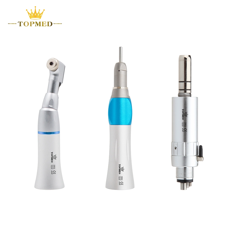 Low Speed Dental Air Turbine Key Type Handpiece Set Contra Angel