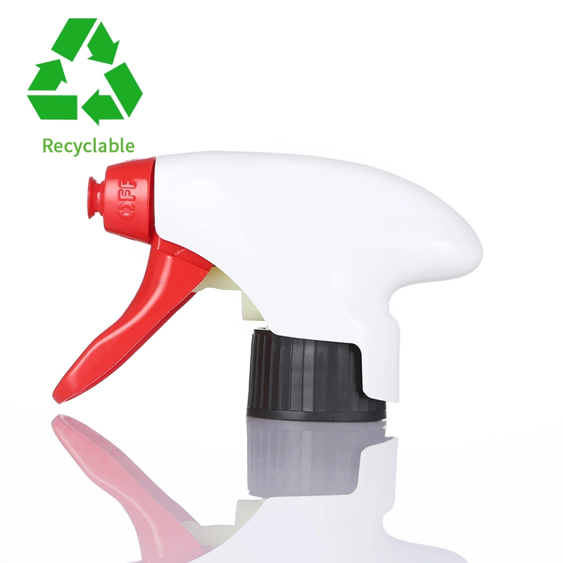 Recyclable and Degradable 30% up PCR Plastic Trigger Sprayer Hand Trigger Sprayer Plastic Accept Flip Top Cap SL-011c Spray Head